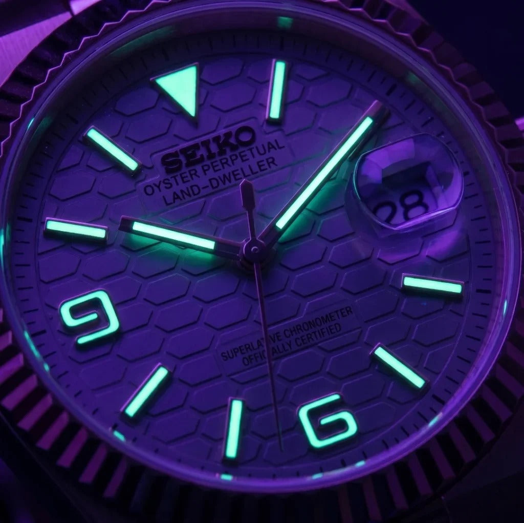 Seiko Mod | Land Dweller Rose White