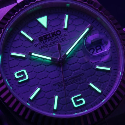 Seiko Mod | Land Dweller Rose White