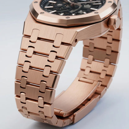 Seiko Mod | Royal Oak Skeleton Rose