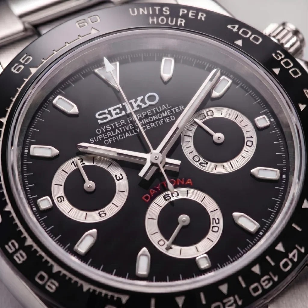 Seiko Mod | Daytona Black Panda