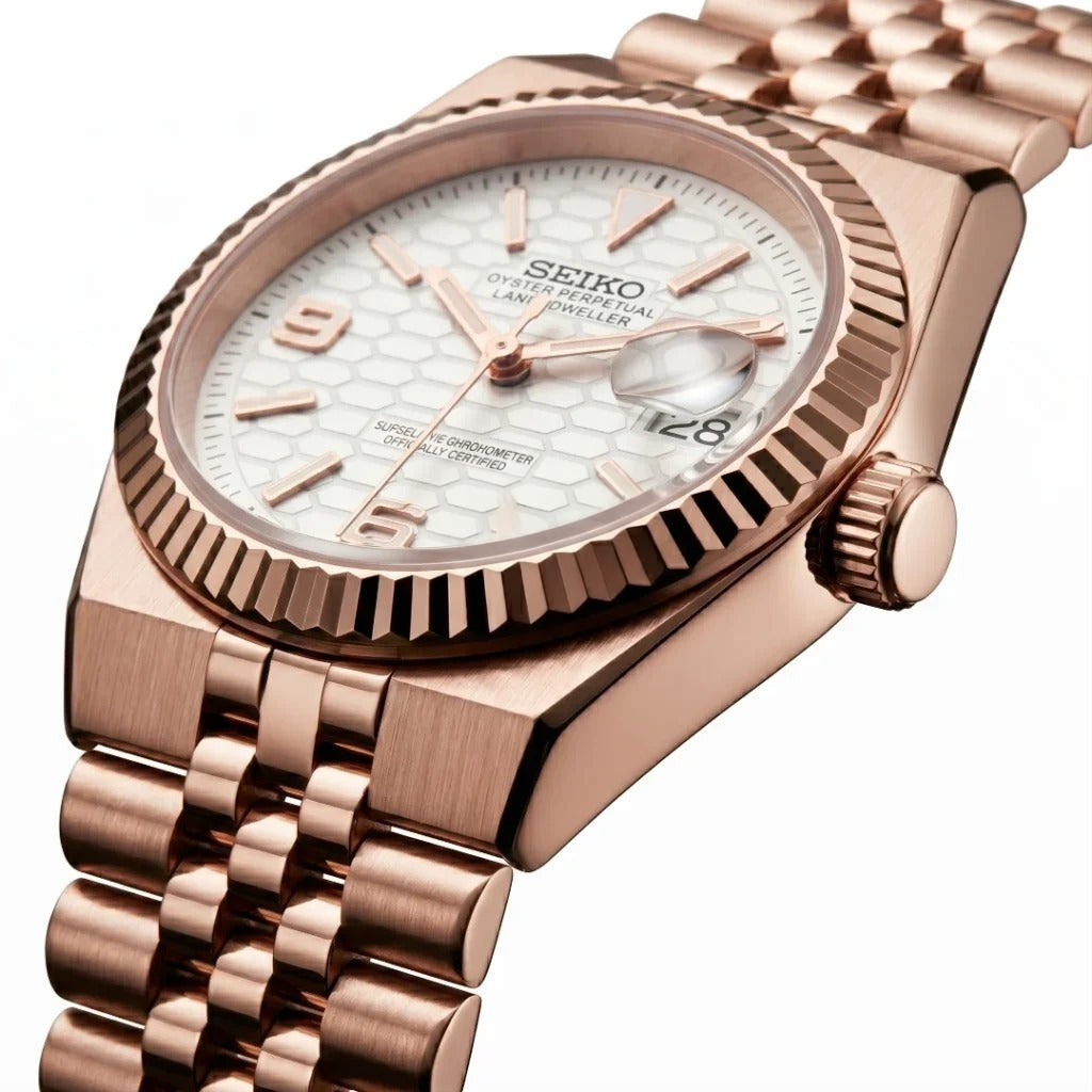Seiko Mod | Land Dweller Rose White