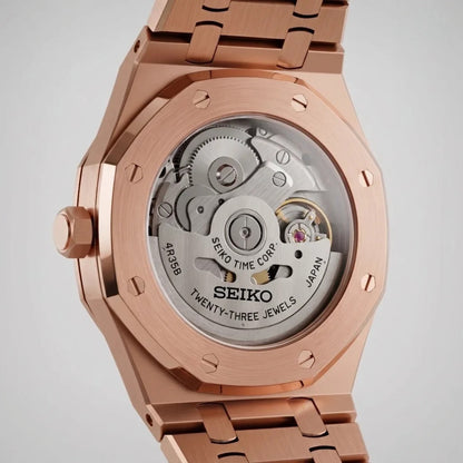 Seiko Mod | Royal Oak Skeleton Rose