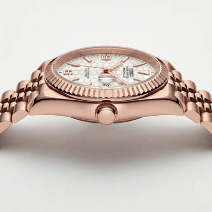 Seiko Mod | Land Dweller Rose White