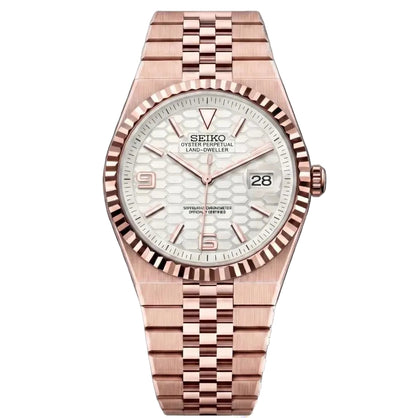 Seiko Mod | Land Dweller Rose White