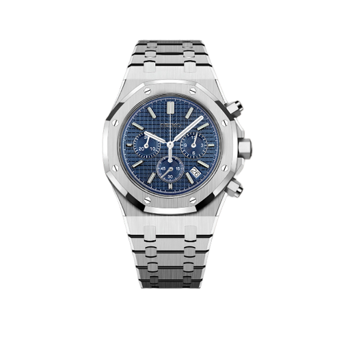 Seiko Mod - Seiko Oak Chrono Silver - Blue Watch